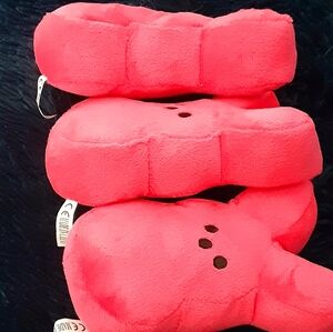 Easter basket Plush Gift Set Of 3 Pink Plush Peeps 3 For $12